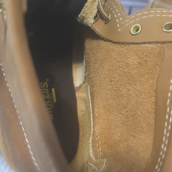 Brazos Work Force Men's Brown Leather Boots Sz 7.5 - Picture 10 of 13